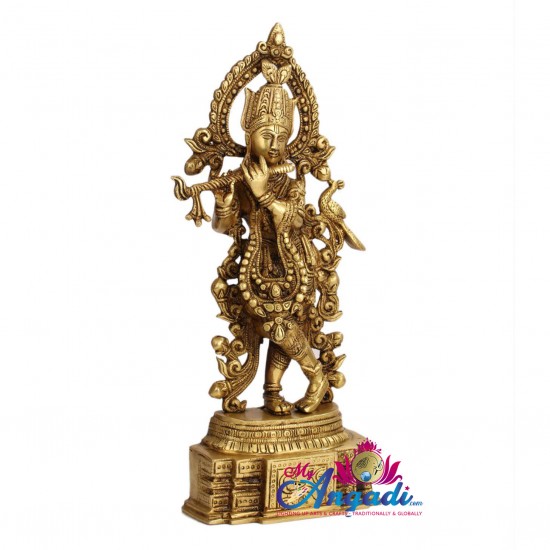  Krishna Brass Statue