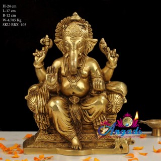 Ganapathy Brass Statue