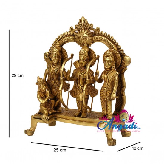 Raman with Seetha Lakshmanan Brass Statue