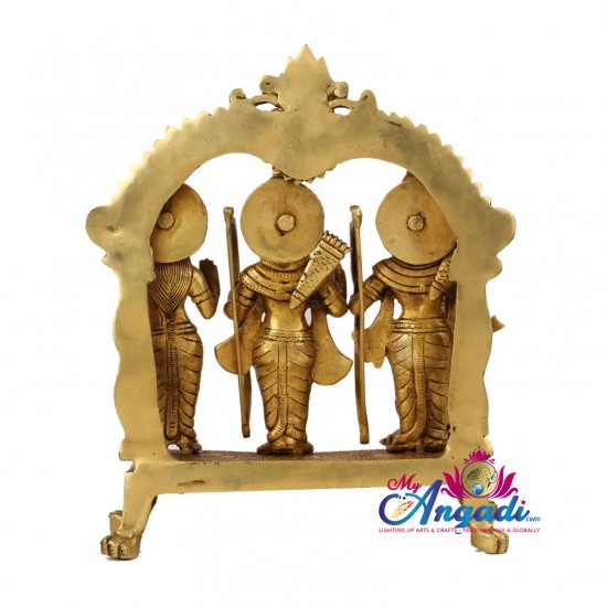 Raman with Seetha Lakshmanan Brass Statue Raman with Seetha Lakshmanan Brass Statue
