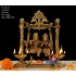 Radha Krishna With Lamp Brass Statue