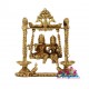 Radha Krishna With Lamp Brass Statue Radha Krishna With Lamp Brass Statue