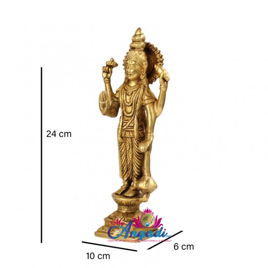 Vishnu Brass Statue