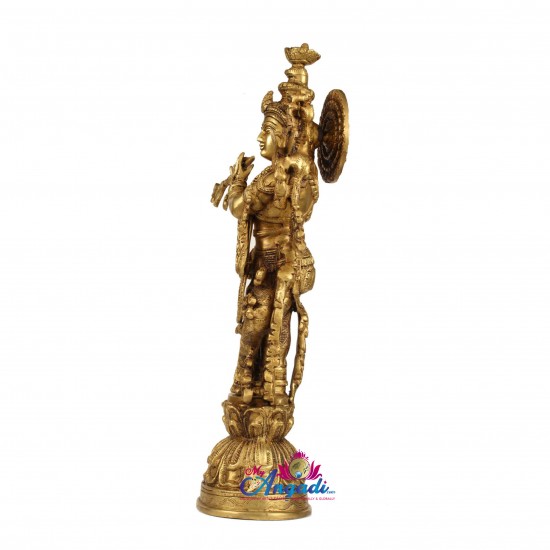 Krishna Brass Statue