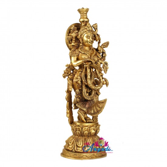 Radha Brass Statue