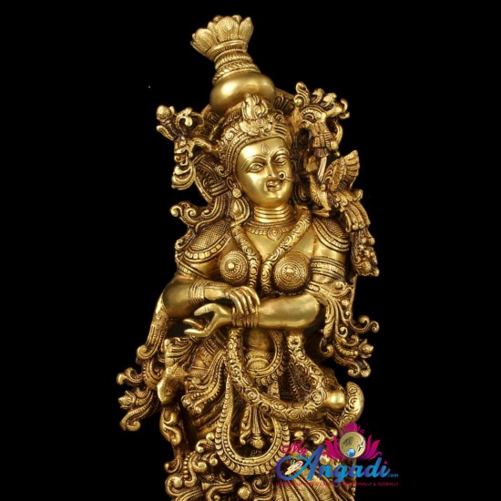 Radha Brass Statue