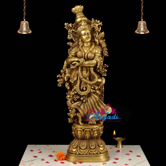 Radha Brass Statue Radha Brass Statue