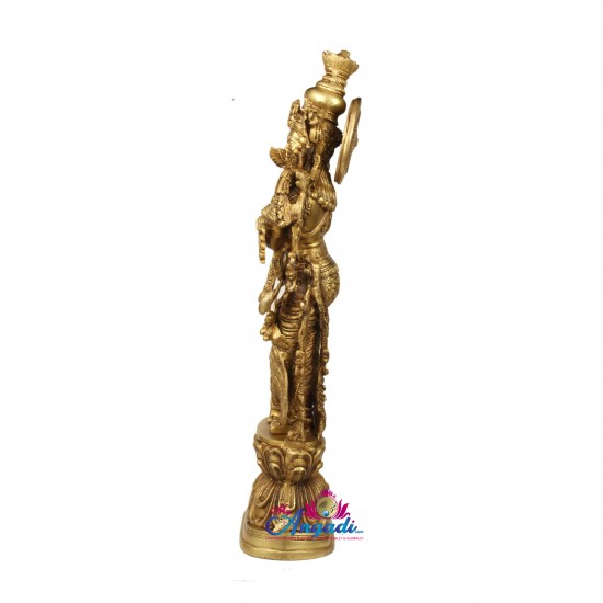 Radha Brass Statue