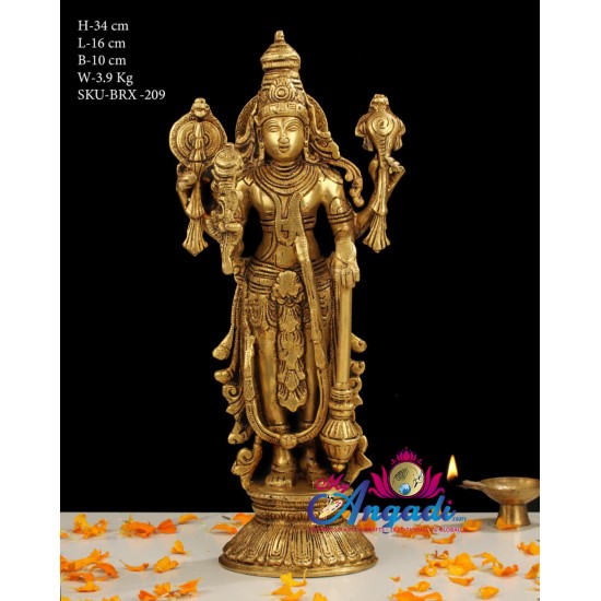 Vishnu Brass Statue