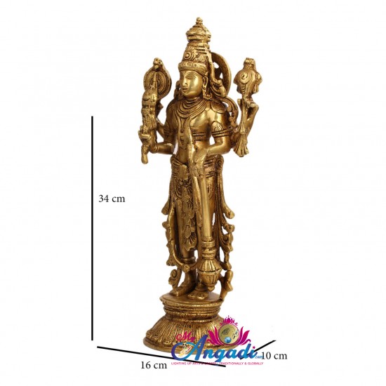 Vishnu Brass Statue