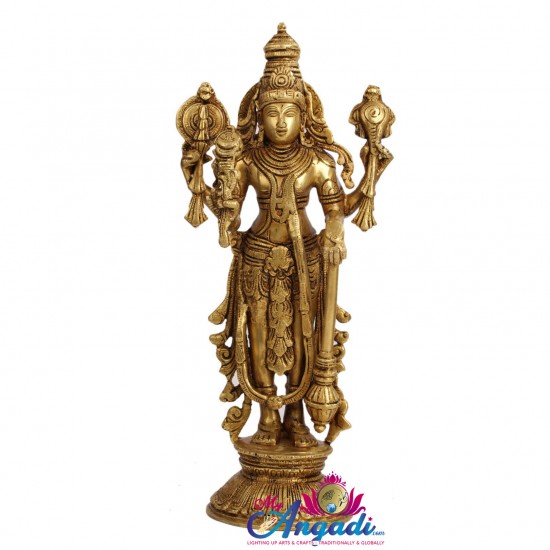 Vishnu Brass Statue