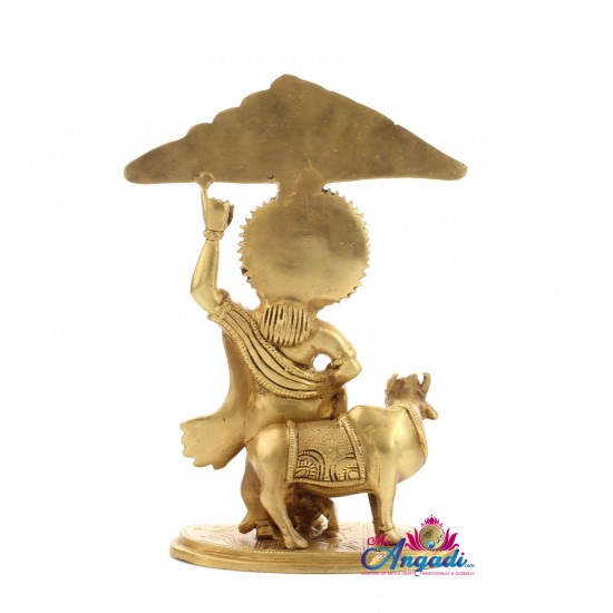 Kovadhana Krishna Brass Statue Kovadhana Krishna Brass Statue