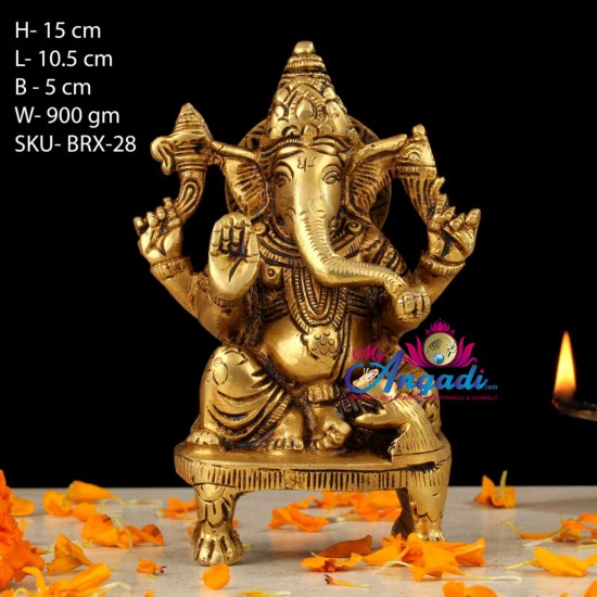Vinayagar Brass Statue Vinayagar Brass Statue