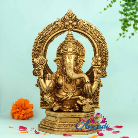 Ganesha Brass Statue