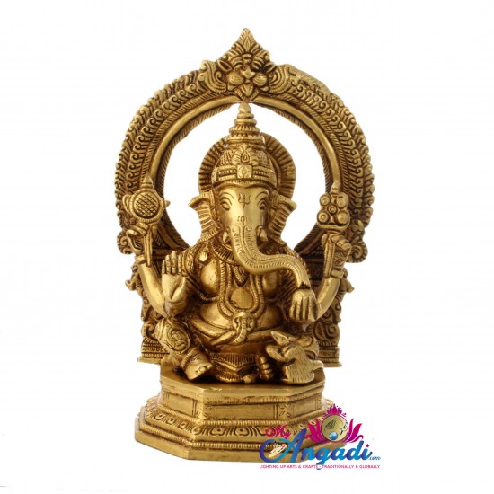 Ganesha Brass Statue