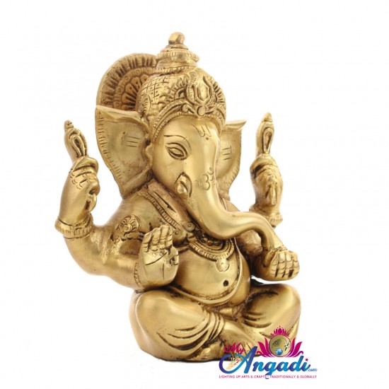 Ganesha Brass Statue