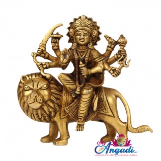 Durga Devi Brass Statue