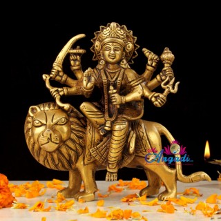 Durga Devi Brass Statue