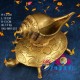 Conch On Tortoise Brass Statue Conch On Tortoise Brass Statue