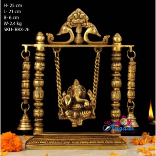 Swinging Ganesha Brass Statue