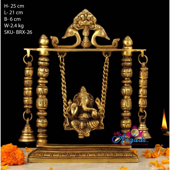 Swinging Ganesha Brass Statue Swinging Ganesha Brass Statue