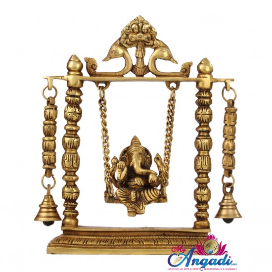 Swinging Ganesha Brass Statue