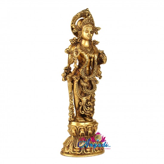 Radha Brass Statue