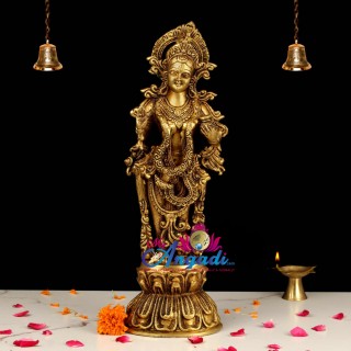 Radha Brass Statue