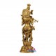 Krishna Fluting  Brass Statue