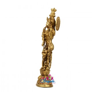 Krishna Fluting  Brass Statue