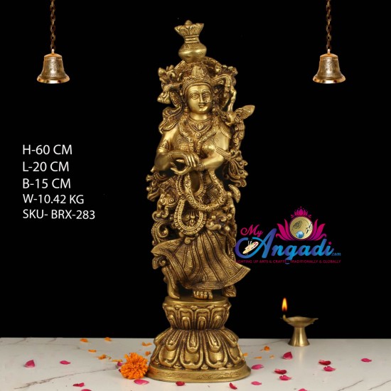 Radha Brass Statue Radha Brass Statue