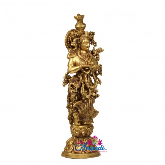 Radha Brass Statue