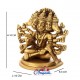 Panchamuga Anjaneya Brass Statue Panchamuga Anjaneya Brass Statue