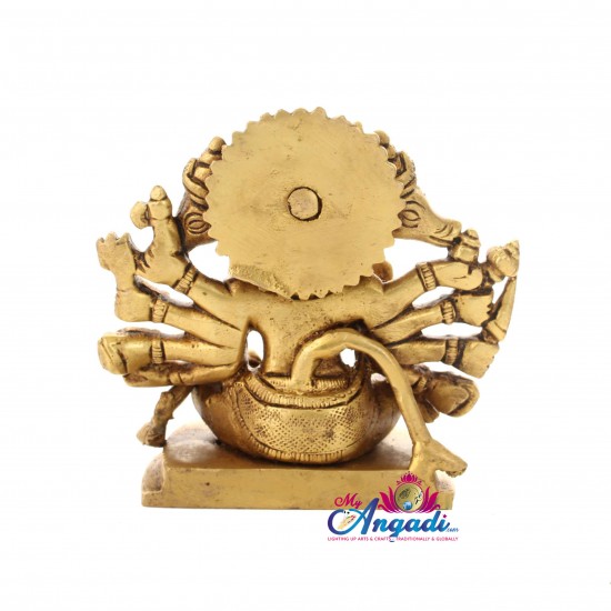 Panchamuga Anjaneya Brass Statue