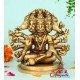 Panchamuga Anjaneya Brass Statue