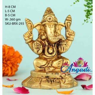 Ganesha Brass Statue