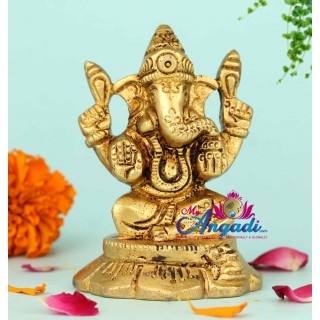 Ganesha Brass Statue