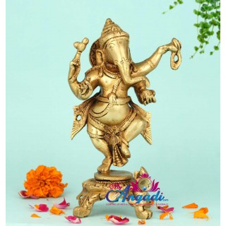 Ganesha Brass Statue