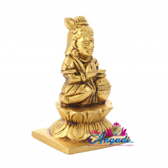 Krishna With Butter Brass Statue