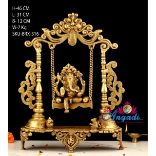 Ganesha Brass Statue