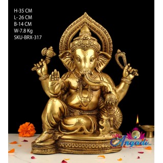 Ganesha Brass Statue