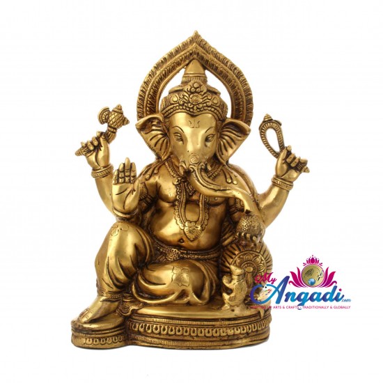 Ganesha Brass Statue