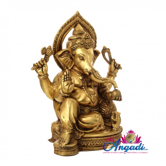 Ganesha Brass Statue