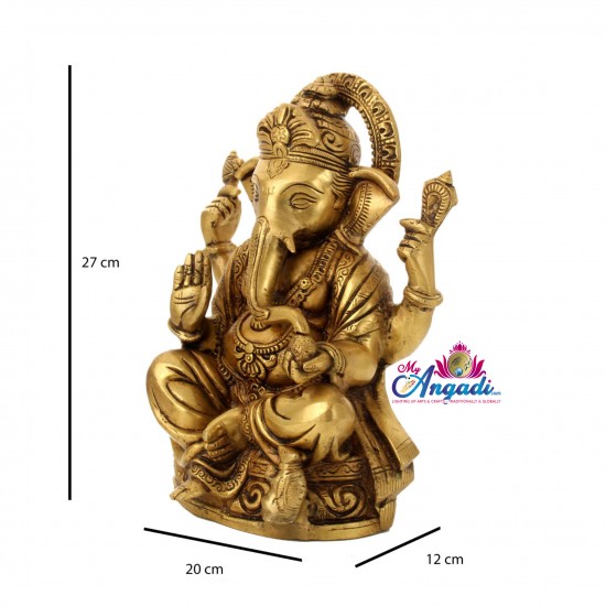 Ganesha Brass Statue