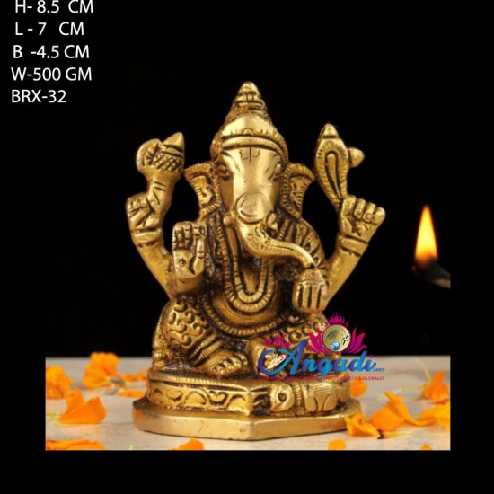 Vinayagar Brass Statue Vinayagar Brass Statue