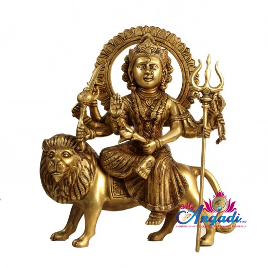 Durga Devi Brass Statue Durga Devi Brass Statue