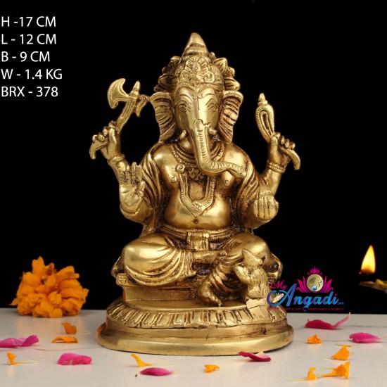 Ganesha Brass Statue Ganesha Brass Statue