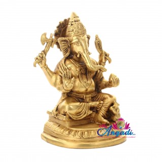 Ganesha Brass Statue