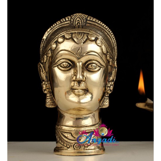 Gauri Face/Head Brass Statue 