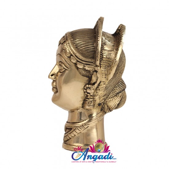 Gauri Face/Head Brass Statue 